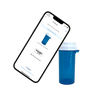Blue Smart Vial Thumb Tab Reversible Cap- 100 Count
