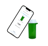 Green Smart Vial Thumb Tab Reversible Cap- 100 Count
