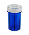 Pill Magic Blue Smart Weekly Pill Organizer Bottle with Push and Turn Child-Resistant Cap- 50 Count